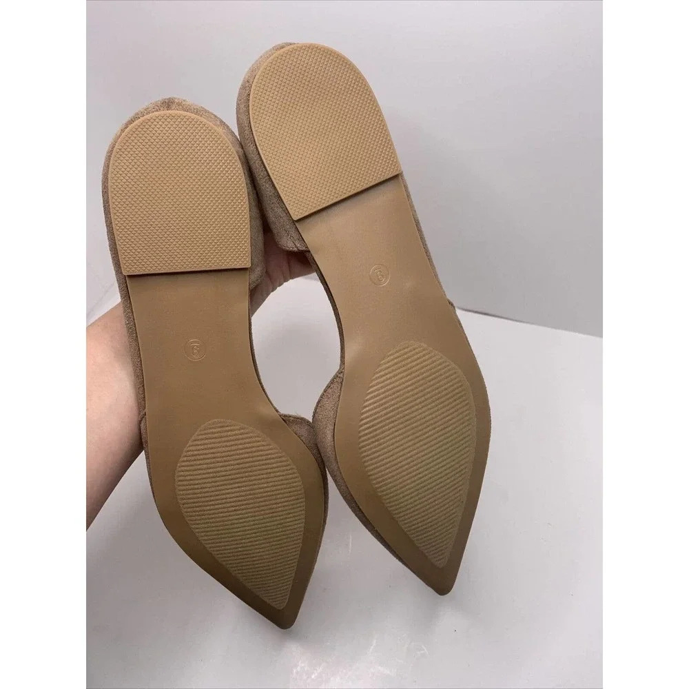 Journee Collection Womens ester Fabric Pointed Toe Espadrille, taupe Size 9 - Picture 4 of 5